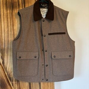 Men's Brown Wool Vest